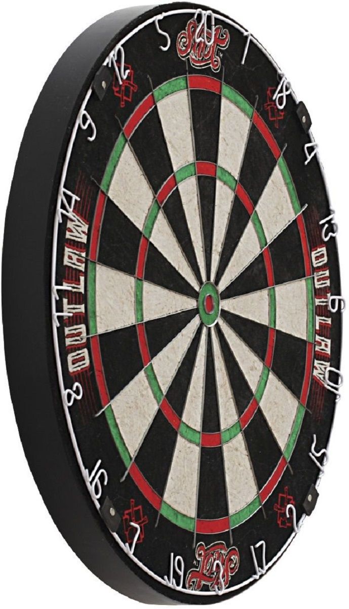 Shot Outlaw Bristle Dartboard Steeldart Scheibe