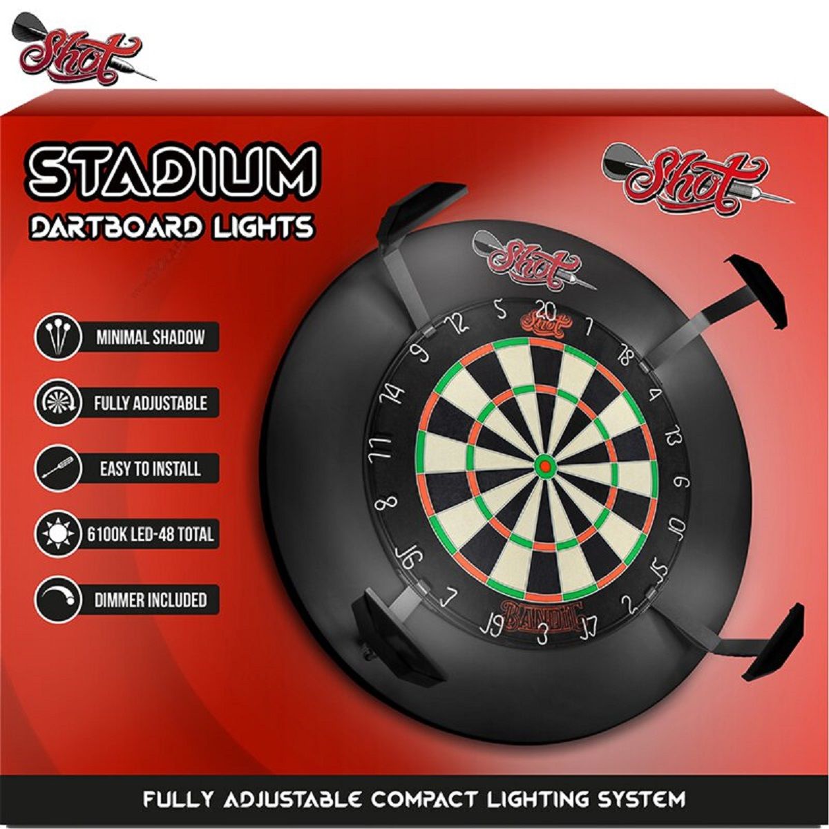 Shot Stadium Dartboard Light Boardzubehör