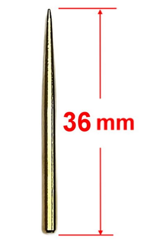 MiG-Green-UB Points glatt 36 mm Gold Stahlspitzen Wechselspitzen