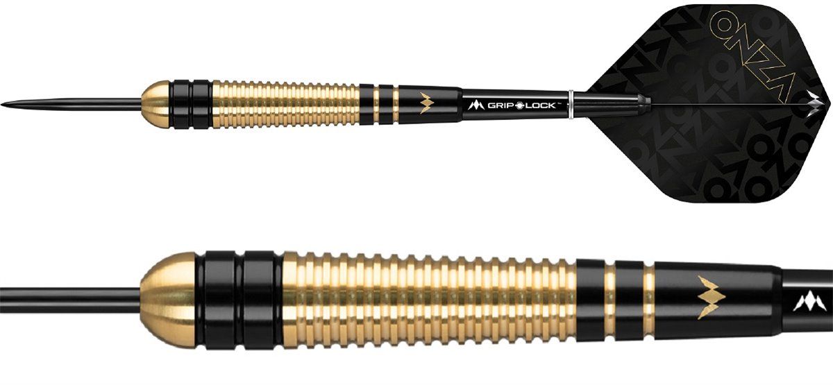 Mission Onza Black & Gold Brass Steeldarts M2 22g Steeldarts