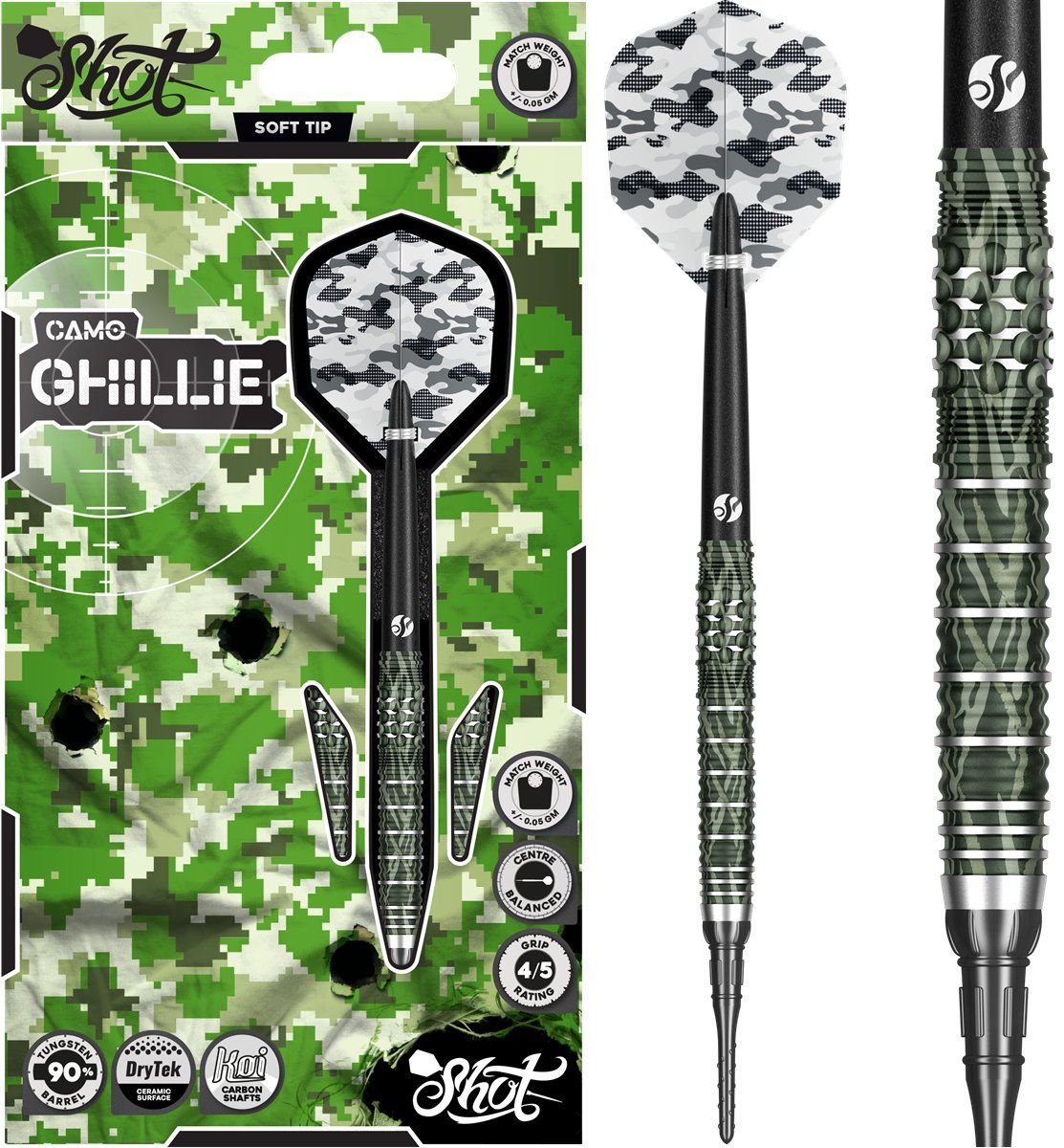 Shot! Camo Ghillie 90% Softdarts 20 Gramm Softdarts