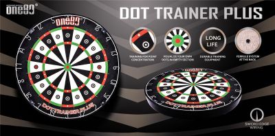 One80 DOT Trainer PLUS Dart Board Bristle Board