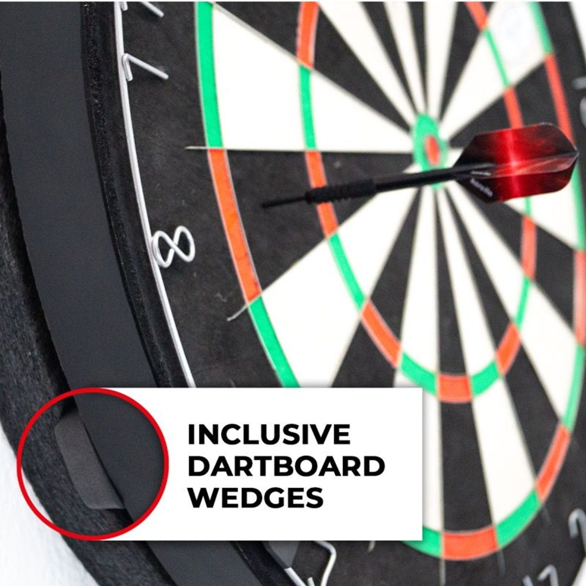 Karella Ø45 cm Silencer Schallschutz für Steeldartboards Steel Dartscheibe Schallschutz
