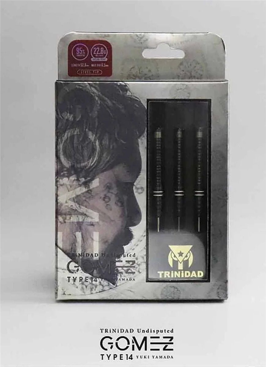 Trinidad Undisputed Darts Gomez 14 95% Steeldarts 22,8 Gramm Steeldarts
