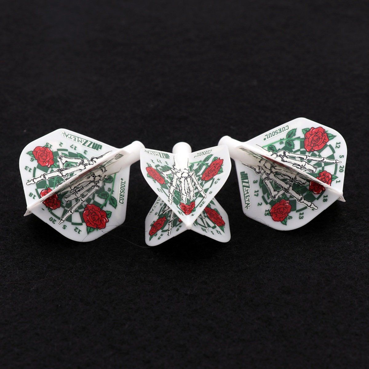 Cuesoul TERO AK4 Dart Flight Rose Weiß Standard Flights