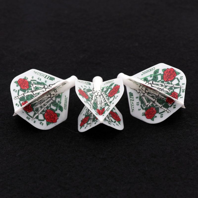 Cuesoul TERO AK4 Dart Flight Rose Weiß Standard Flights