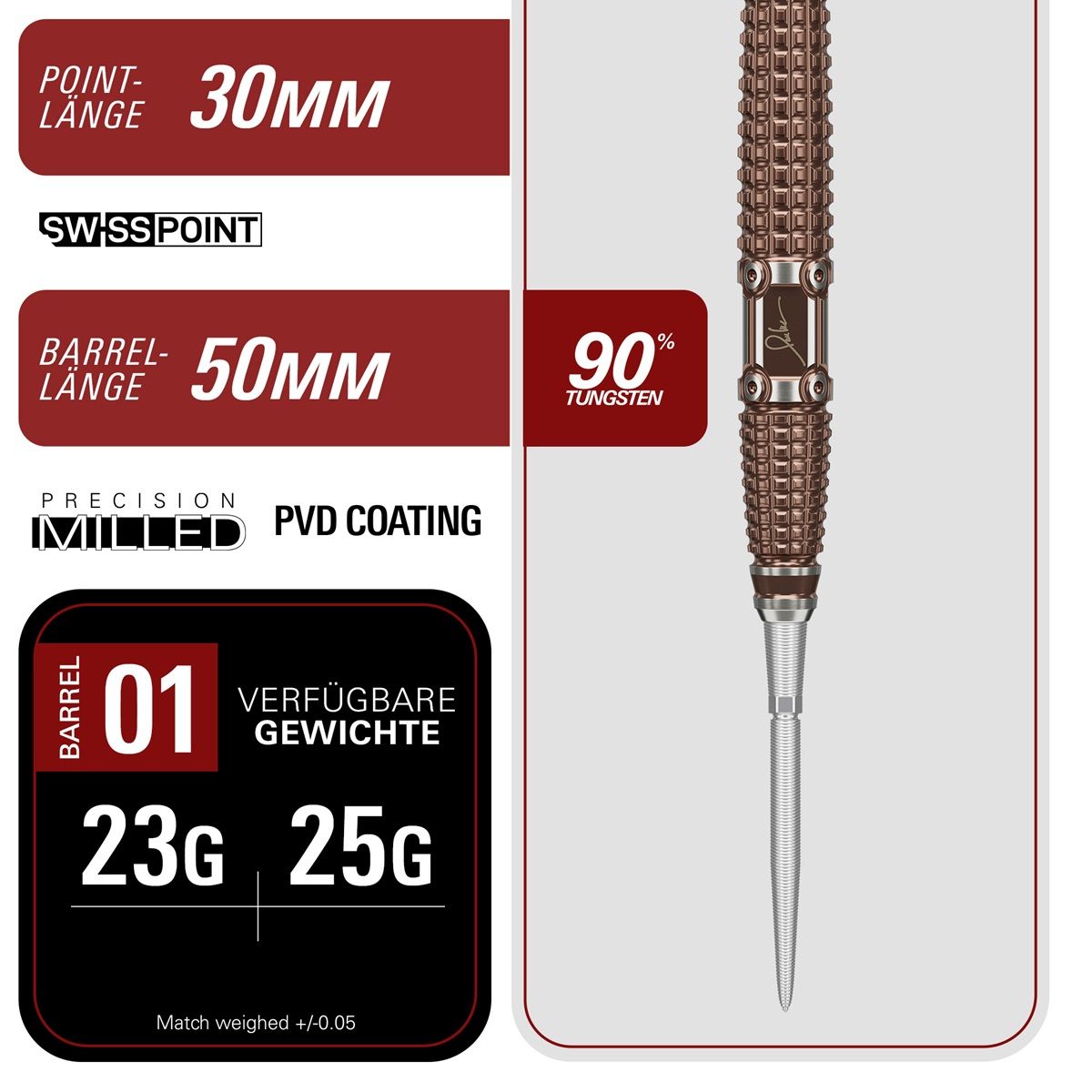 Target Paul Lim The Legend Gen10 Swiss Point 90% Steeldarts 23/25 Gramm Steeldarts