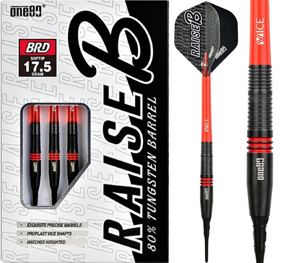 One80 Raise B - BRD Softdarts 17,5 Gramm Softdarts