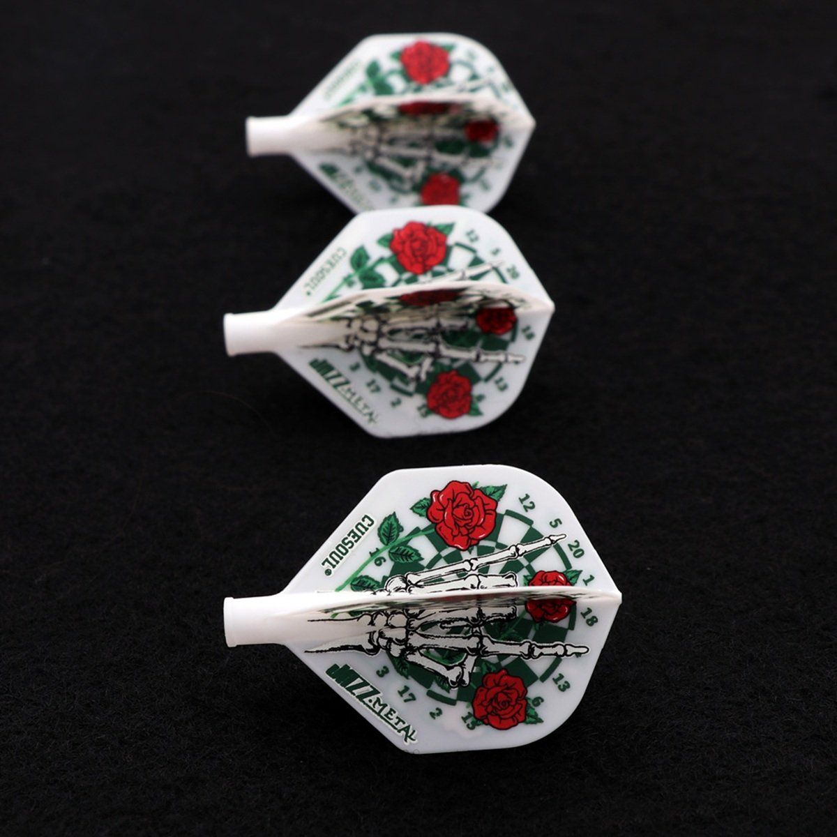 Cuesoul TERO AK4 Dart Flight Rose Weiß Standard Flights