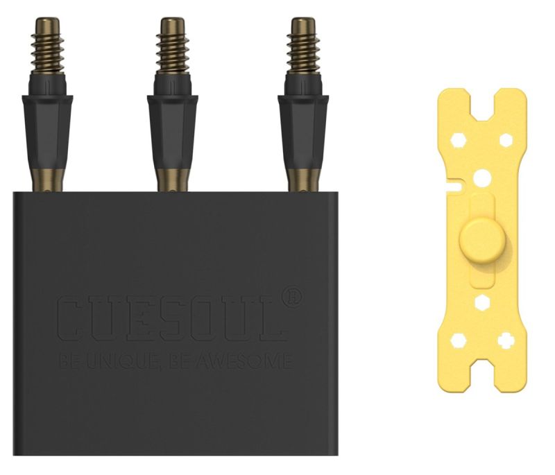 Cuesoul OTO Wechsel Spitzen Conversion Points Snake Scales Gun Grey No.5 Schraubspitzen Tips