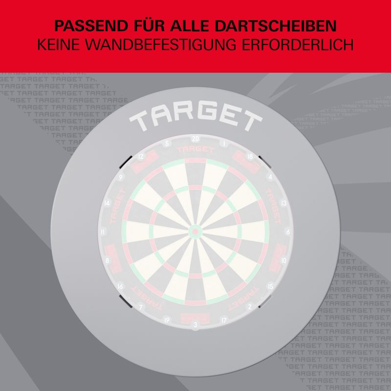 Target Notched Surround Catchring Schwarz/Rot/Grau Auffangring