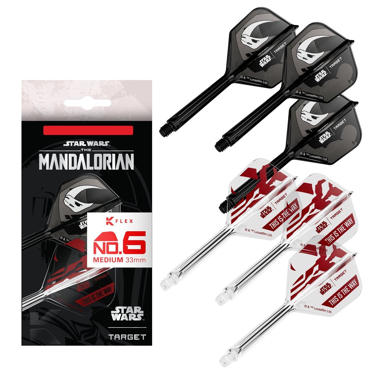 Target K-Flex Star Wars Mandalorian Shaft/Flight System Geschenk Set Shape No6 Shafts