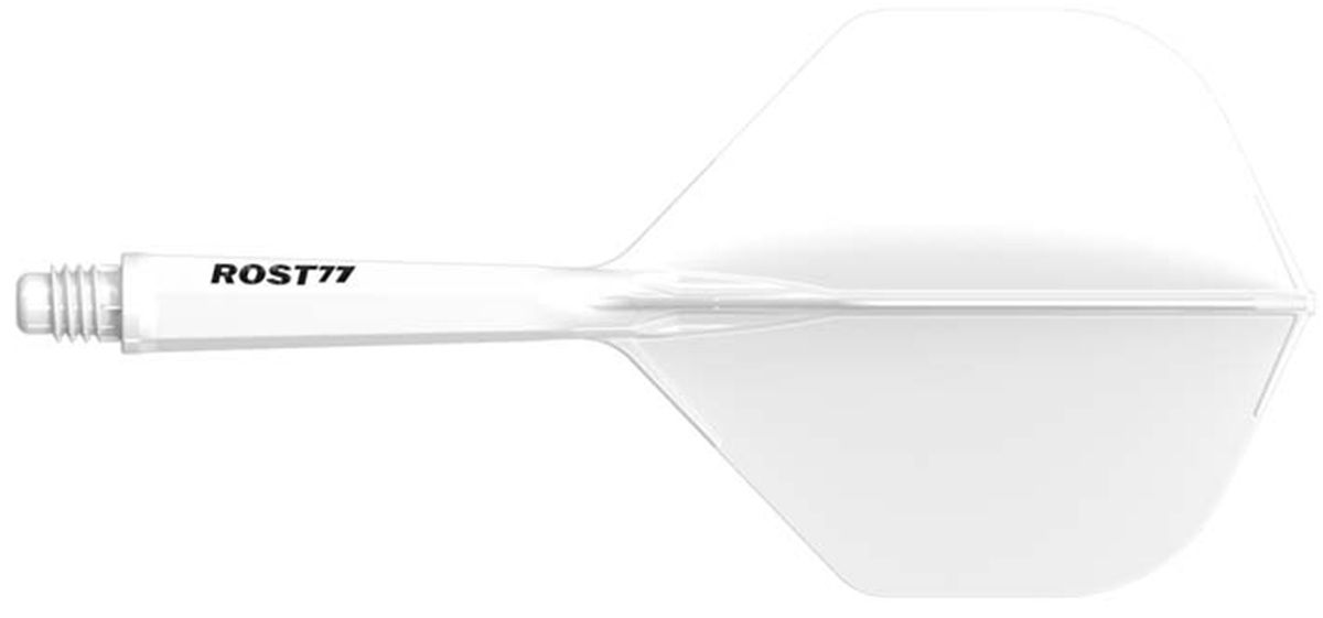 Cuesoul Dart Flight/Shaft ROST 77 Weiß Small Standard Flights