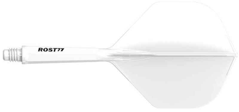 Cuesoul Dart Flight/Shaft ROST 77 Weiß Small Standard Flights
