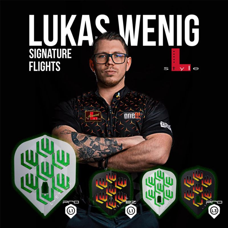 L-Style Champagne Flights Pro Lukas Wenig Clear White L1 Standard Flights