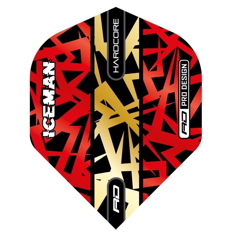 Reddragon Dartflight Gerwyn Price Red Gold Dart Flight Standard Flights