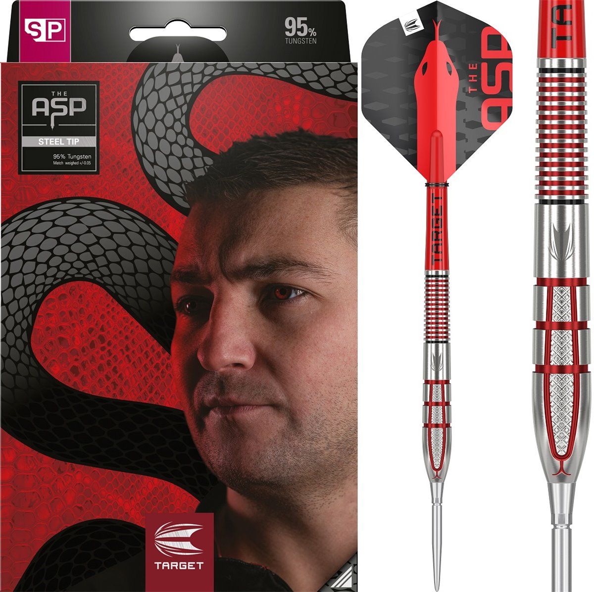 Target Nathan Aspinall ASP 95% G2 Swiss Points 22/23/24/26 Gramm Steeldarts