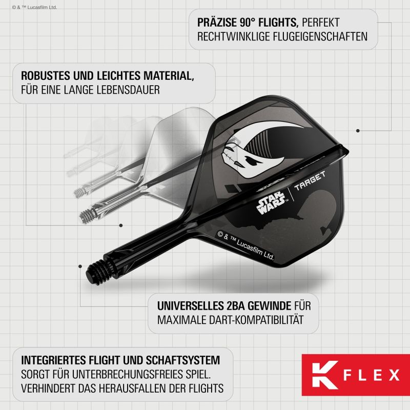Target K-Flex Star Wars Mandalorian Shaft/Flight System Geschenk Set Standard No2 Shafts
