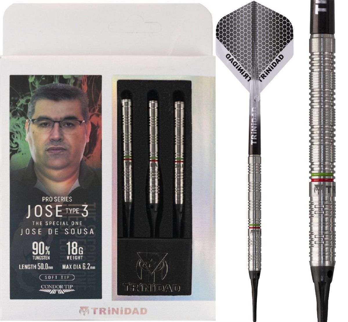 Trinidad Pro Jose De Sousa Type 3 90% Tungsten Softdart 18 Gramm Softdarts