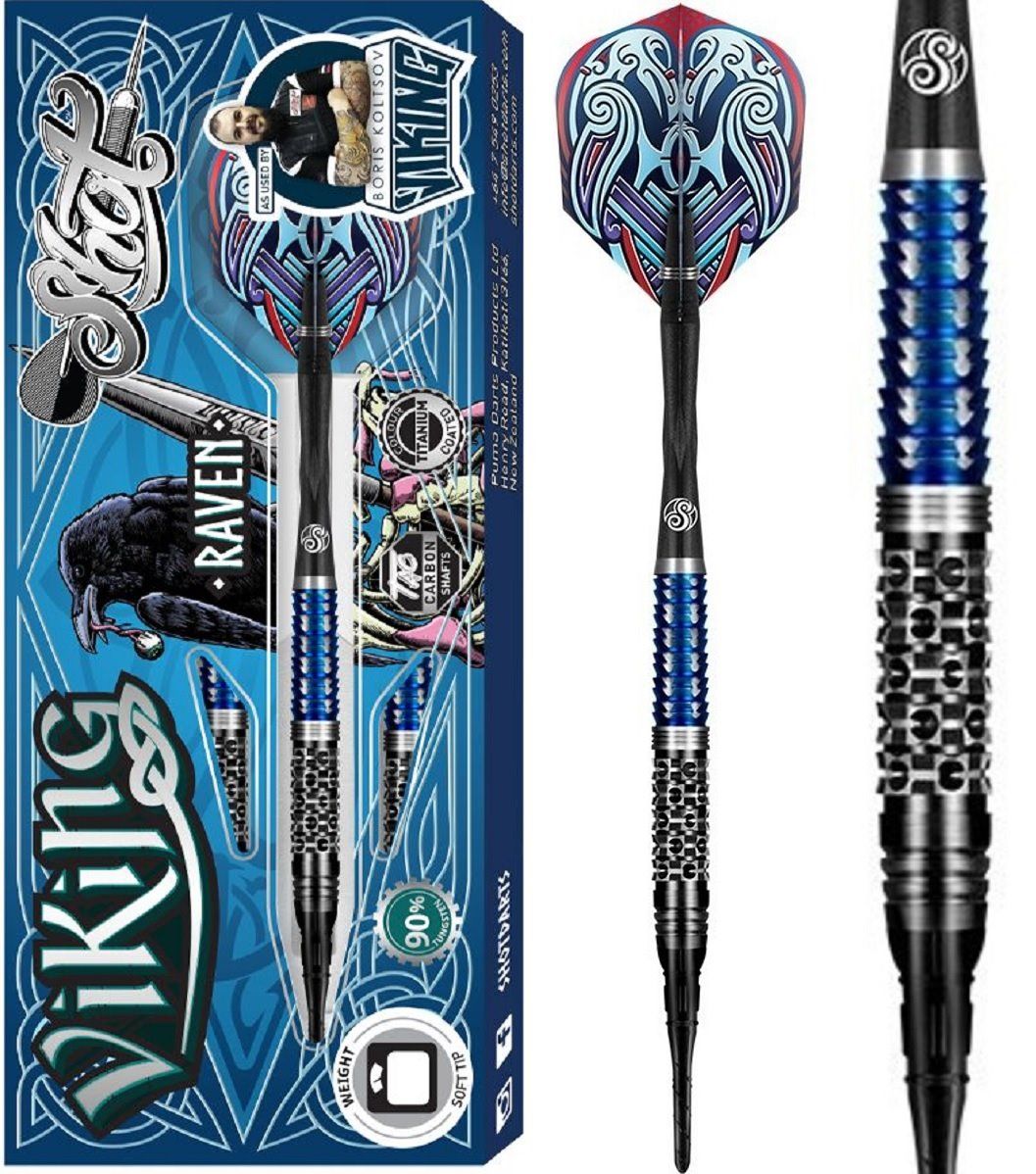 SHOT! Viking Raven Boris Koltsov 90% Tungsten Softdarts 18 Gramm Softdarts