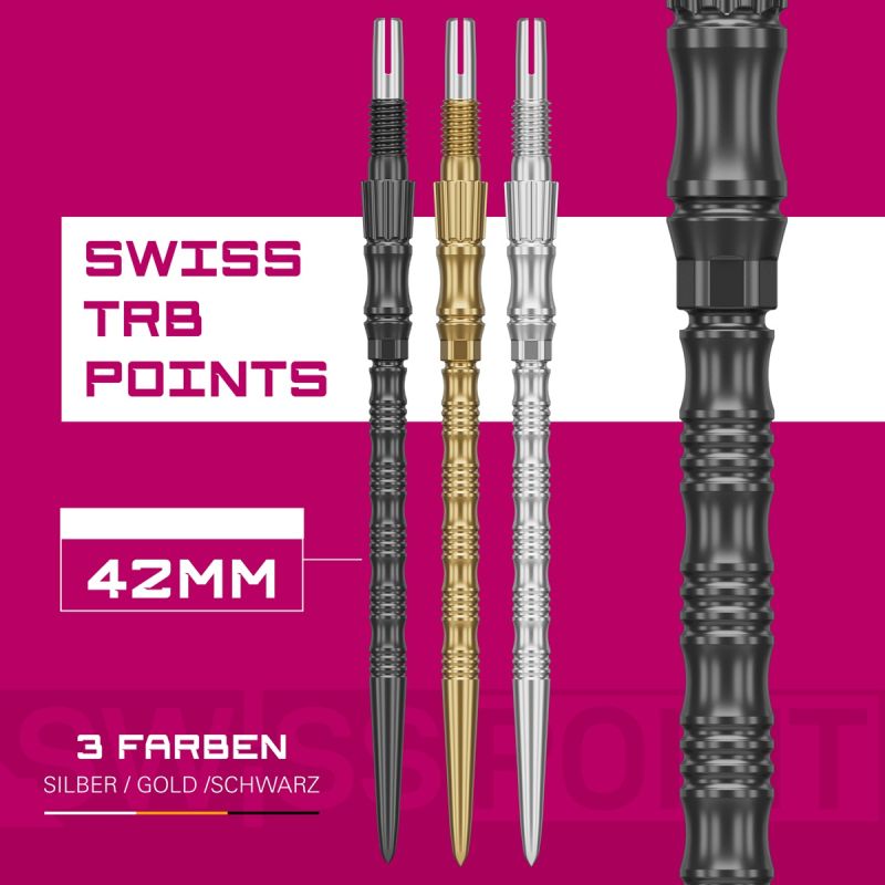 Target Swiss Point Signature TRB 30/35/42 mm Gold/Schwarz/Silber Wechselspitzen