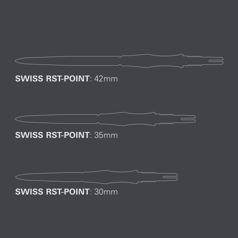 Target Swiss Point Storm Signature RST 30/35/42 mm Gold/Schwarz/Silber Wechselspitzen