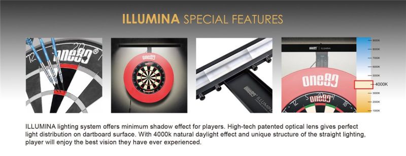 one80 LED Beleuchtungssystem Illumina für Dartboards Dartscheiben Boardzubehör