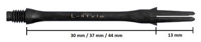 L-Style L-Shaft Locked Slim Carbon Dart Shafts Shafts