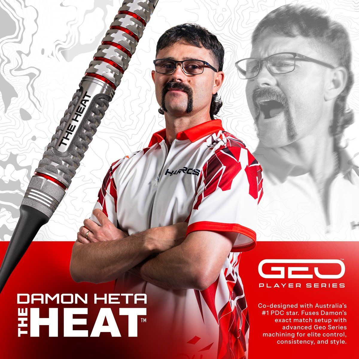 Harrows Damon Heta GEO 90% Softdarts 18 Gramm Softdarts