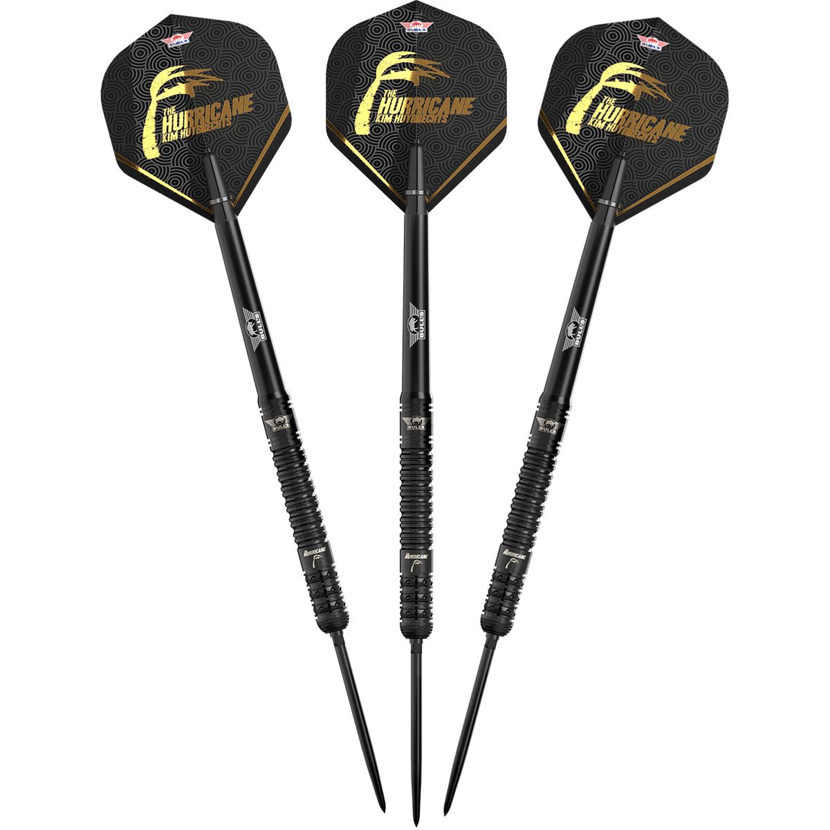 Bull´s Kim Huybrechts E2 Black 90% Steeldarts 23/25 Gramm Steeldarts