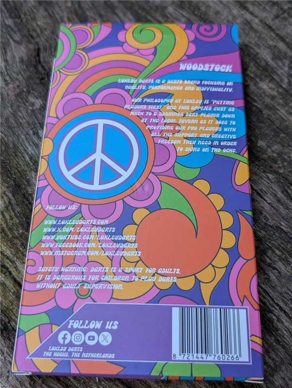 Loxley Woodstock Darts Peace Steeldarts 22 Gramm Steeldarts