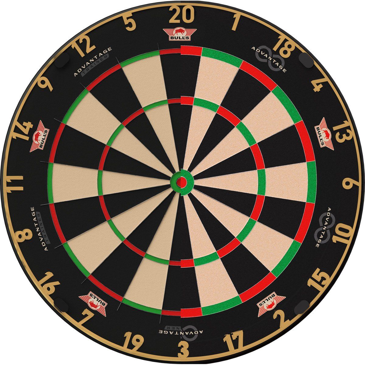 Bull's NL Gold Advantage 8 Trainer Board Dartboard Bristle Board