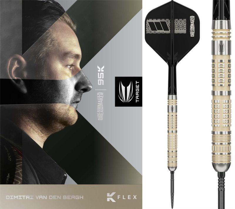 Target Dimitri van den Bergh 95K Swiss Point 95% Steeldarts 22/23/24 Gramm Steeldarts