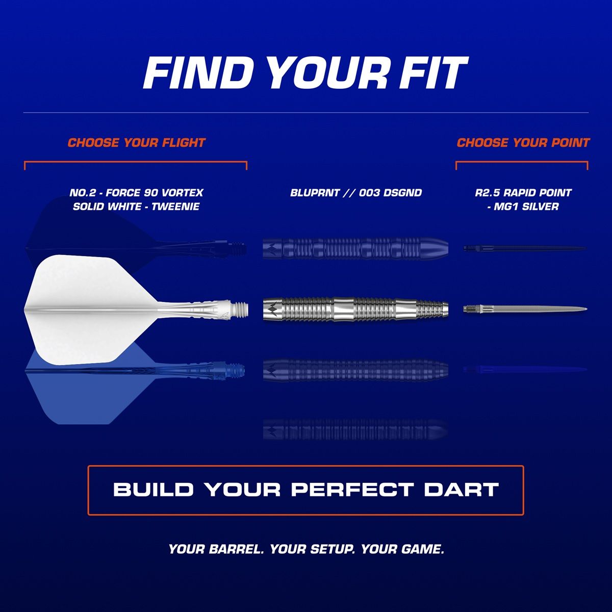 Mission BLUPRNT FORMD R2.5 RP 90% Steeldarts 23/25 Gramm Steeldarts