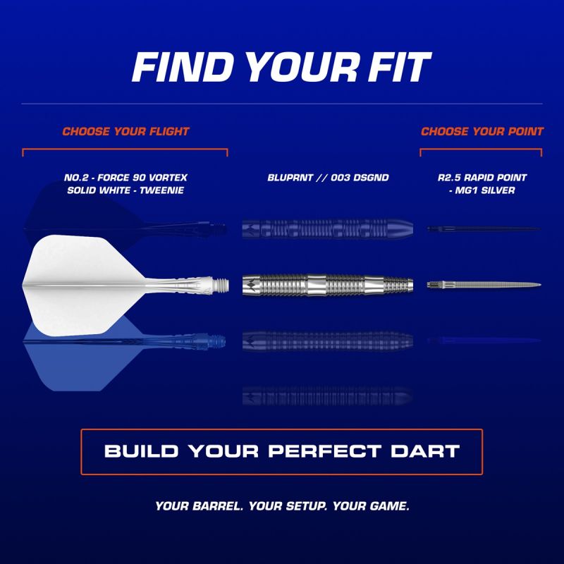 Mission BLUPRNT FORMD R2.5 RP 90% Steeldarts 23/25 Gramm Steeldarts