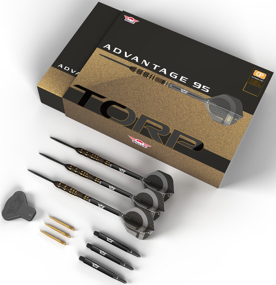 Bull´s Advantage Torp CP 95% Steeldarts 22/23/24 Gramm Steeldarts