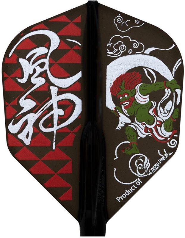 Cosmo Darts Fit Flights Air Printed Series FUJIN-RAIJIN Shape Flights