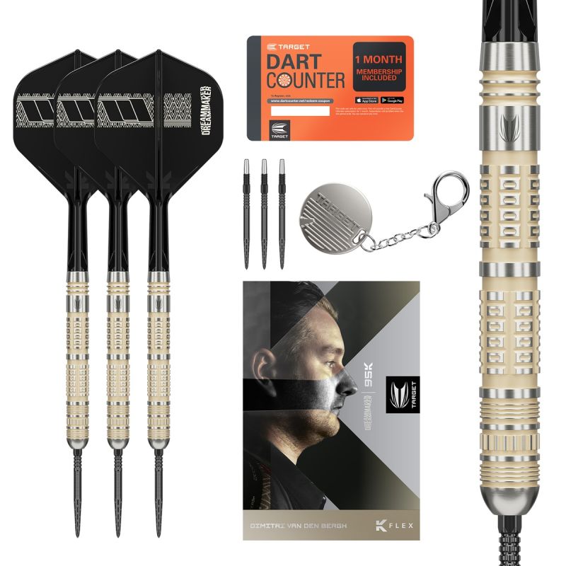 Target Dimitri van den Bergh 95K Swiss Point 95% Steeldarts 22/23/24 Gramm Steeldarts