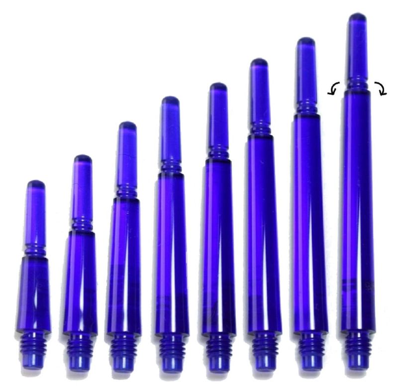 Cosmo Darts Fit Shafts Gear Normal Spinning KLAR Dunkelblau Shafts