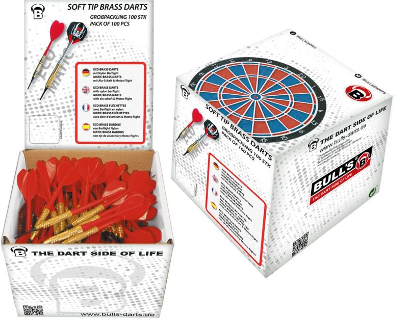 Bull's Eco-Softd.16g 100er 6/8mm Softdarts