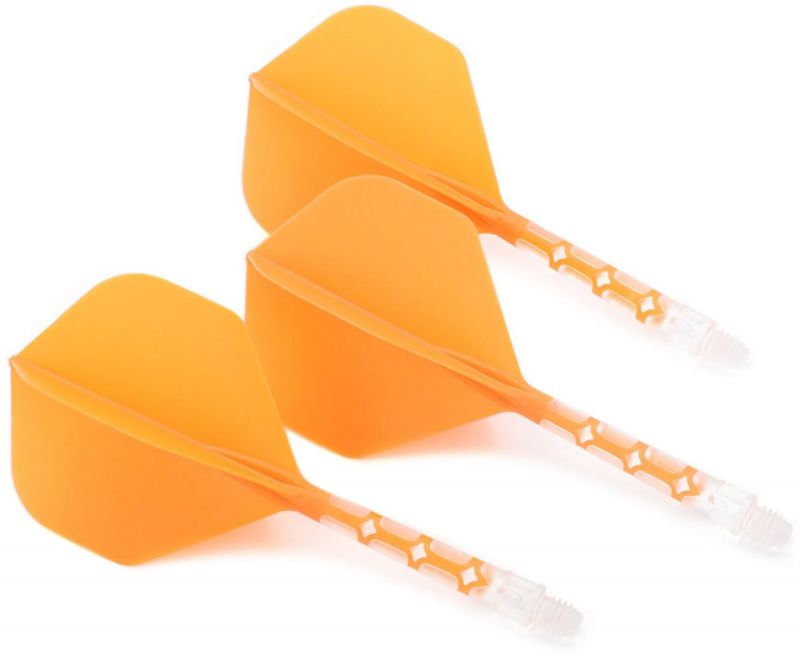 Cuesoul Dart Flight/Shaft ROST T19 Flight Orange/Transparent Standard Flights