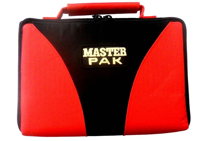 Darttasche MASTER-PAK MULTI- mit Ordnung zum Erfolg, Farbe rot / schwarz Case