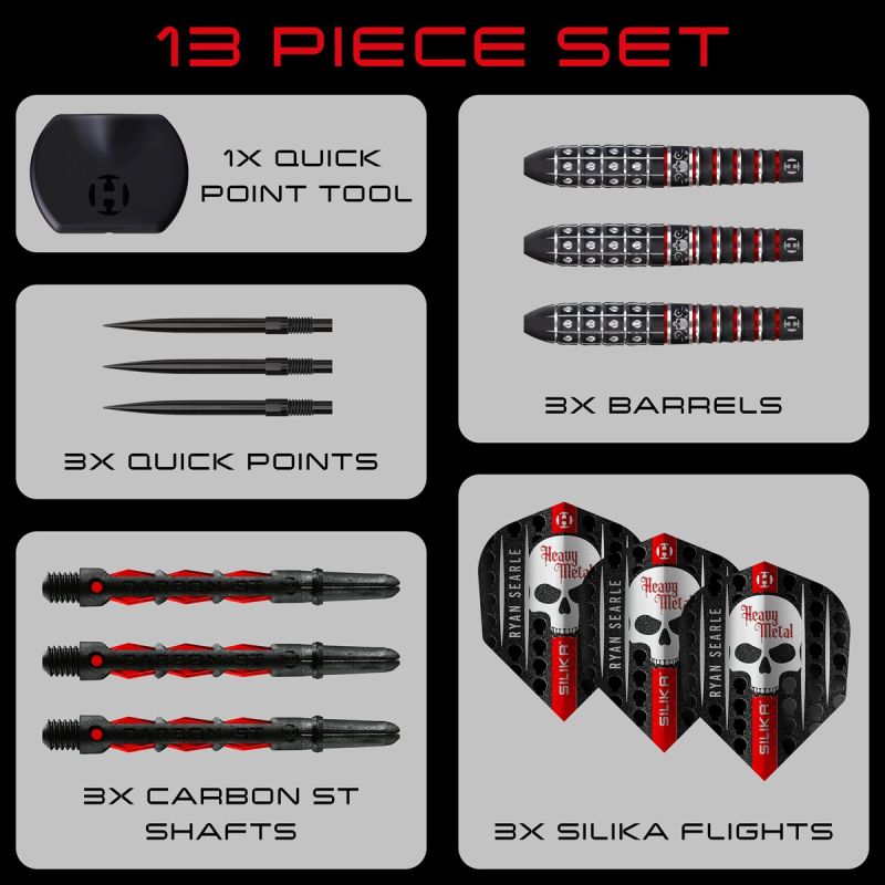 Harrows Ryan Searle G3 90% Quick Points Steeldarts 22/23/24/26/30/32 Gramm Steeldarts