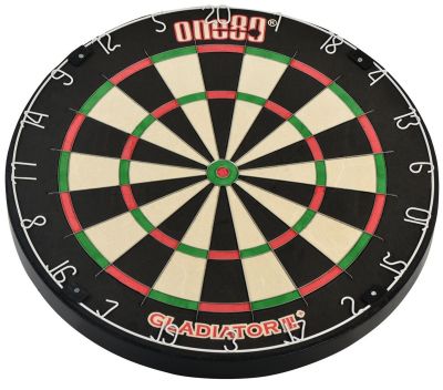 one80 Gladiator 3 Plus Dartboard mit einfacher Aufhängung Bristle Board