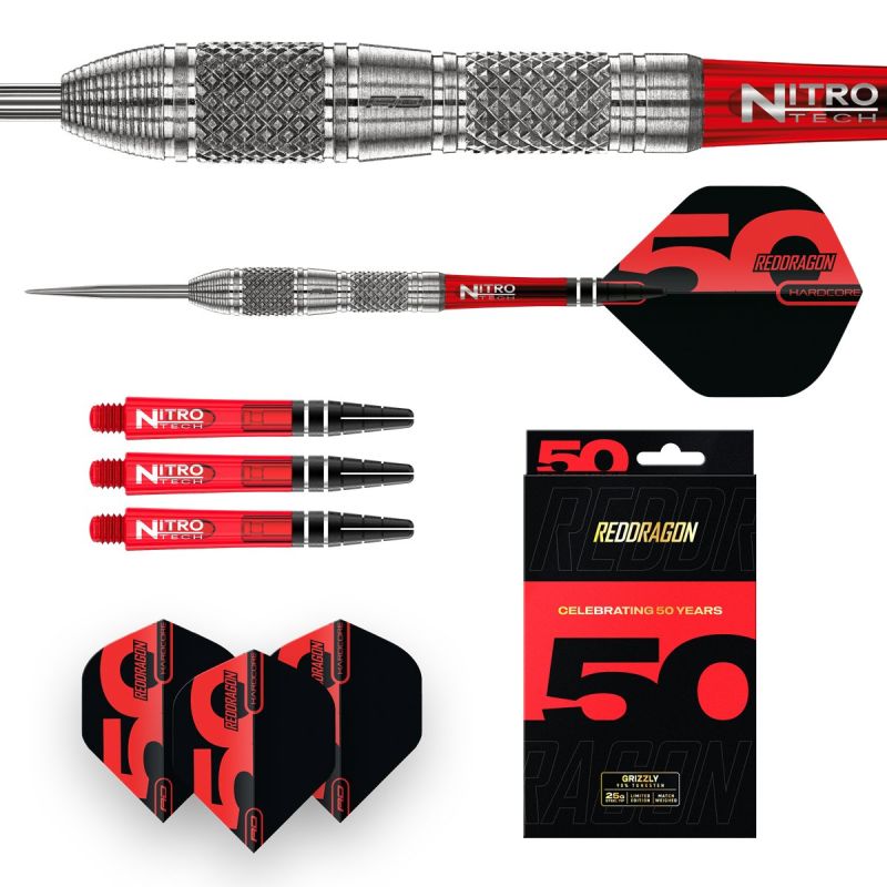 Reddragon Grizzly 4 85% Steeldarts 25 Gramm Steeldarts