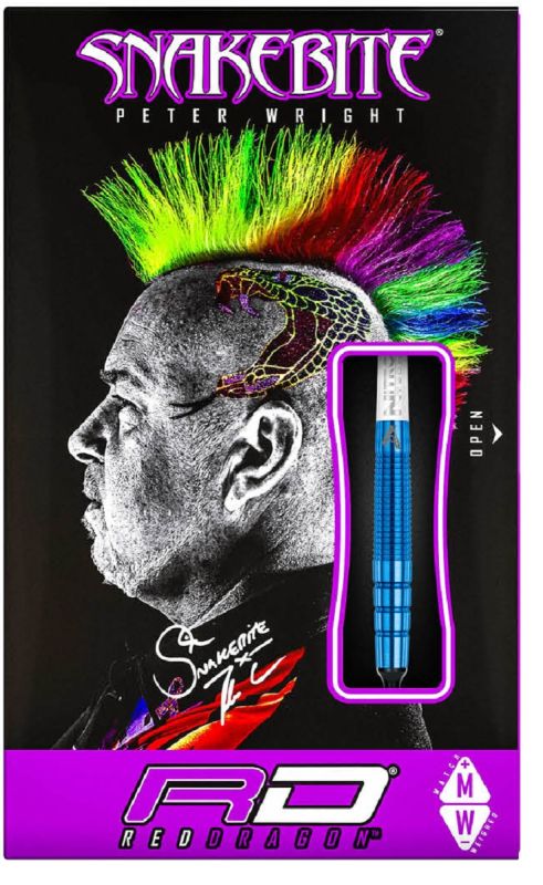 RedDragon Peter Wright Snakebite PL15 Blue 18g Softdarts