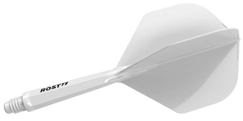 Cuesoul Dart Flight/Shaft ROST 77 Weiß Small Standard Flights