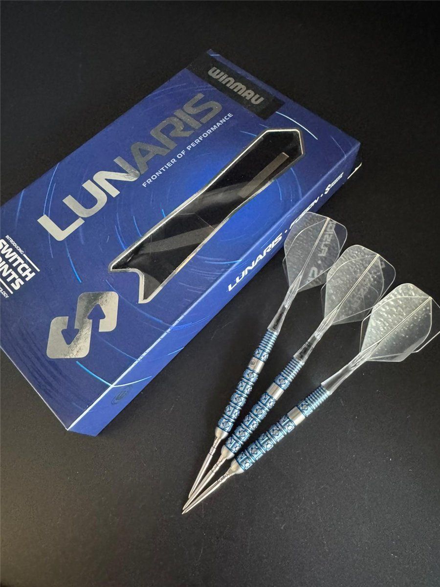 Winmau Lunaris Parallel Switch Point 90% Steeldarts 23/25 Gramm Steeldarts