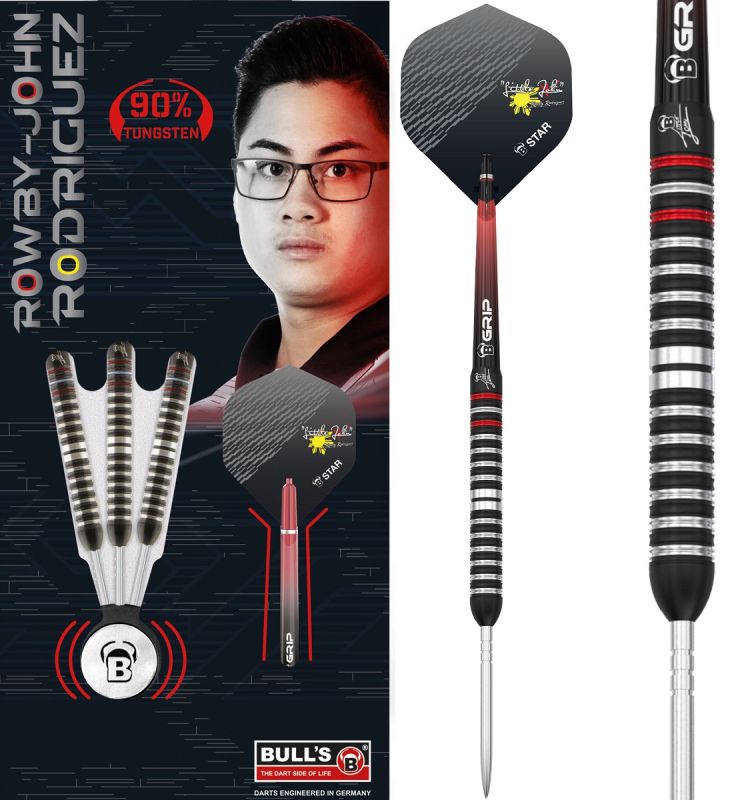 BULL'S Rowby-John Rodriguez 90% Steeldarts 25 Gramm Steeldarts