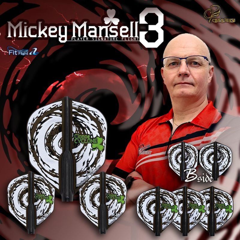 Cosmo Darts Fit Flights Air Mickey Mansell 3 Shape Flights